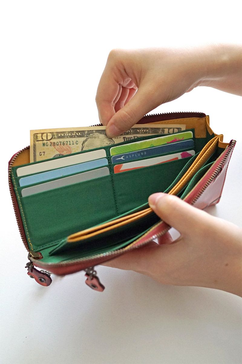 VIA DOAN ヴィア ドアン Retro レトロ 小銭入れ付き長財布（L字ファスナー式） 731