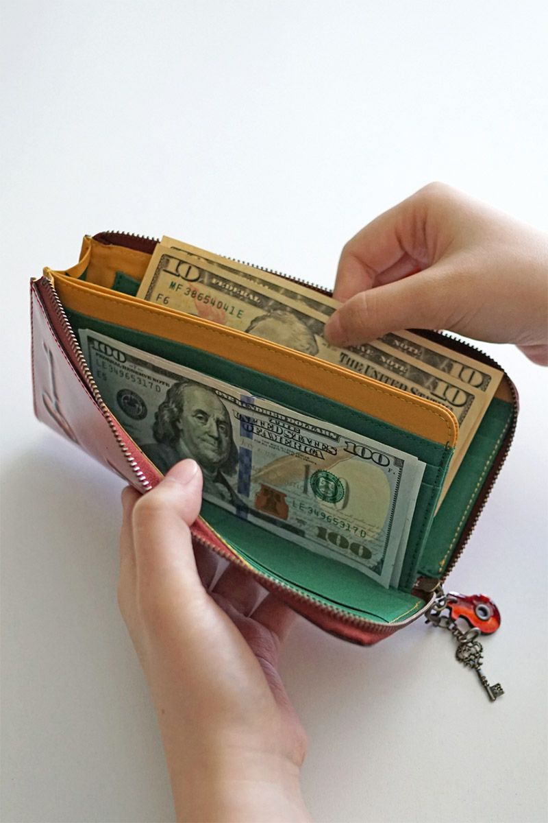 VIA DOAN ヴィア ドアン Retro レトロ 小銭入れ付き長財布（L字ファスナー式） 731