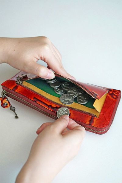 VIA DOAN ヴィア ドアン Retro レトロ 小銭入れ付き長財布（L字ファスナー式） 731