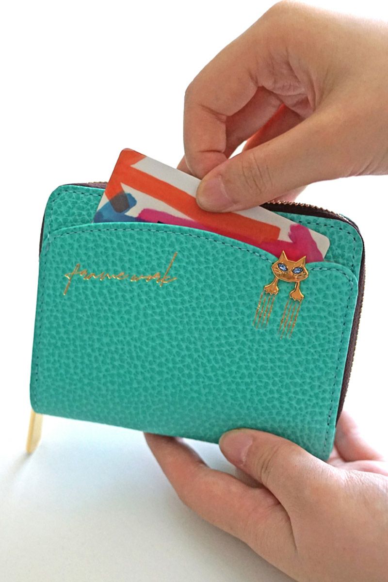 FRAME WORK フレームワーク キトン 小銭入れ付き二つ折り財布 0045001