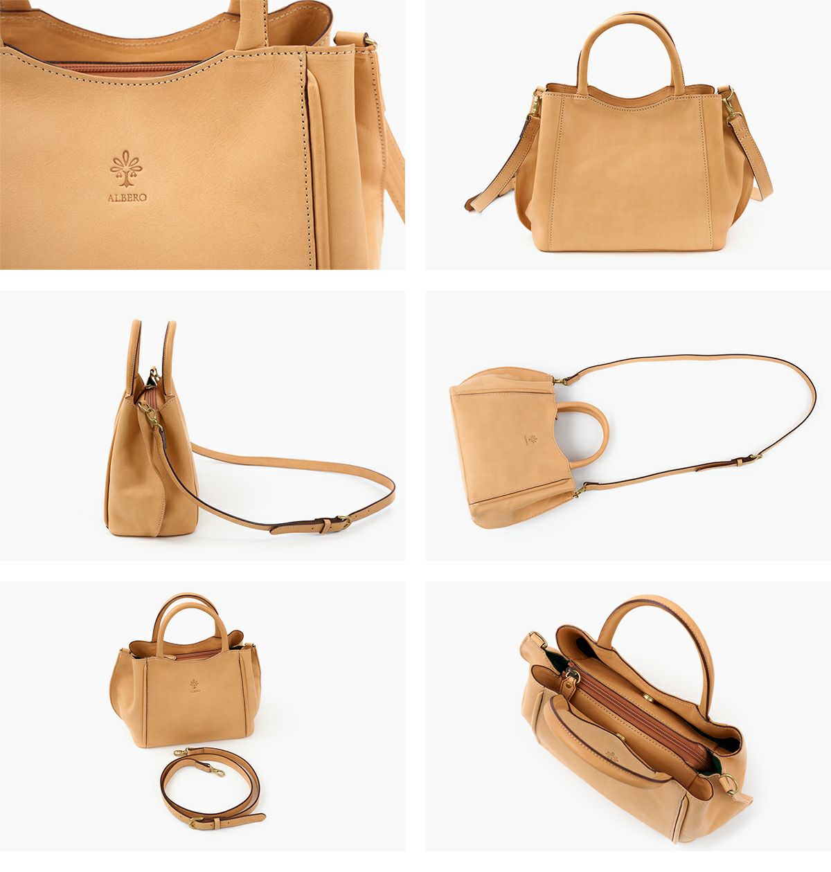 ALBERO アルベロ NATURALE ナチュラーレ 2WAYショルダーバッグ 2184