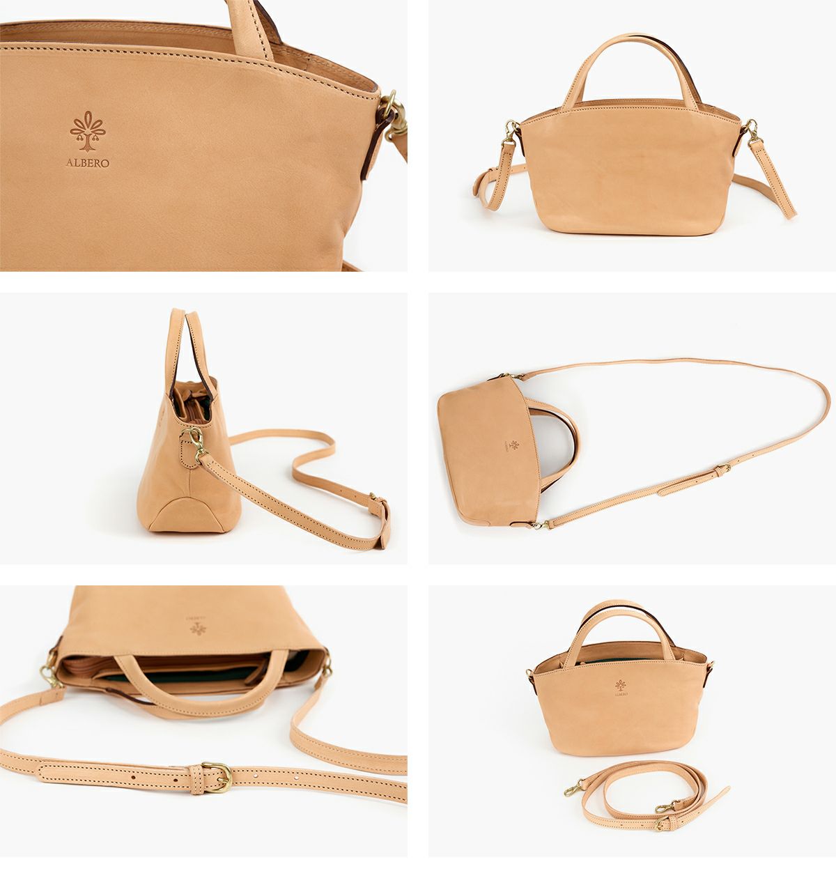 ALBERO アルベロ NATURALE ナチュラーレ 2WAYショルダーバッグ 2187