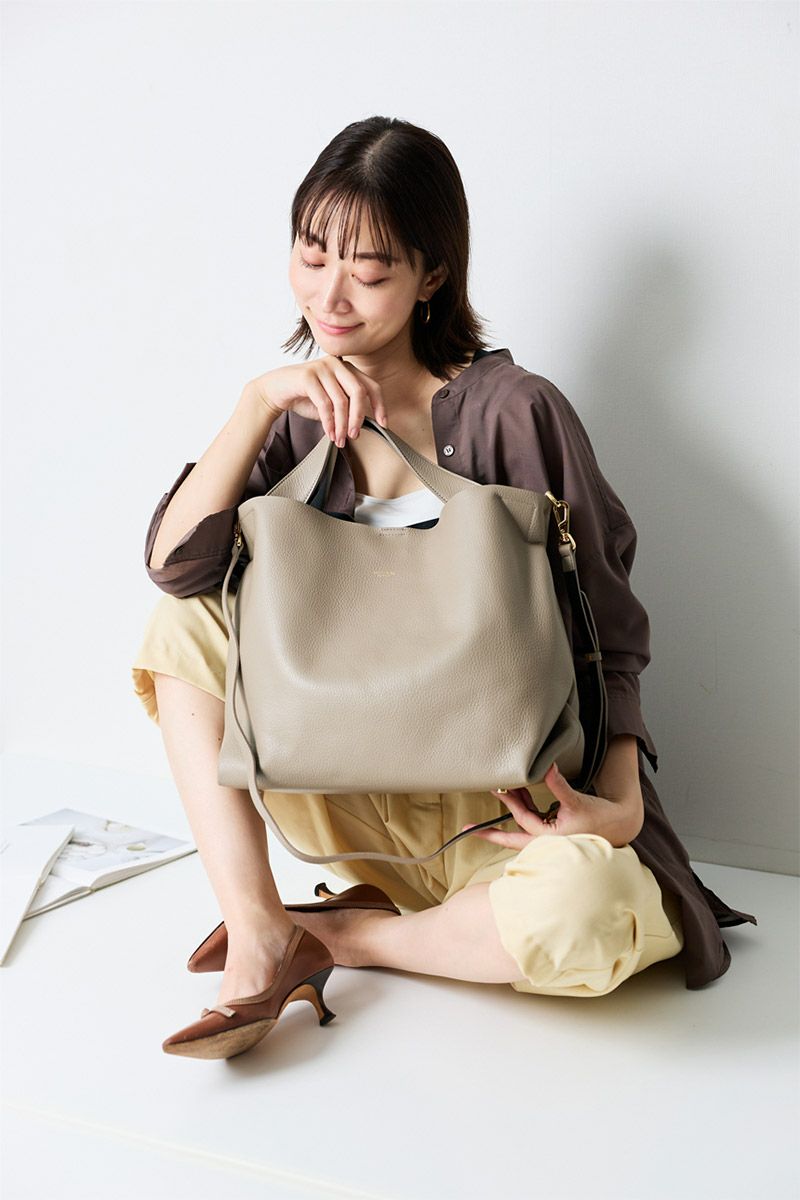 VIOLAd'ORO ヴィオラドーロ TRERO トレロ Wフェイストートバッグ(L) V-1508