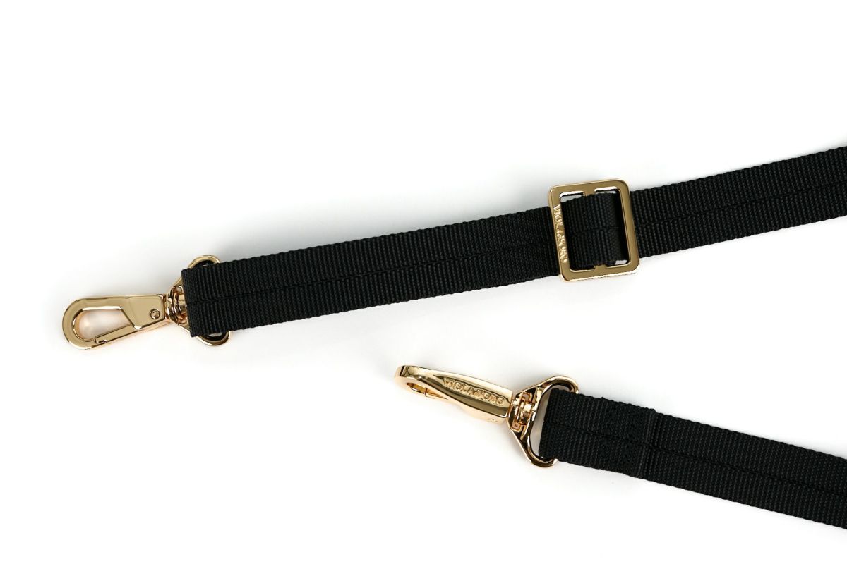 VIOLAd'ORO ヴィオラドーロ GINO ジーノ ナイロン×ゴールドテープトートバッグ(L) V-2039