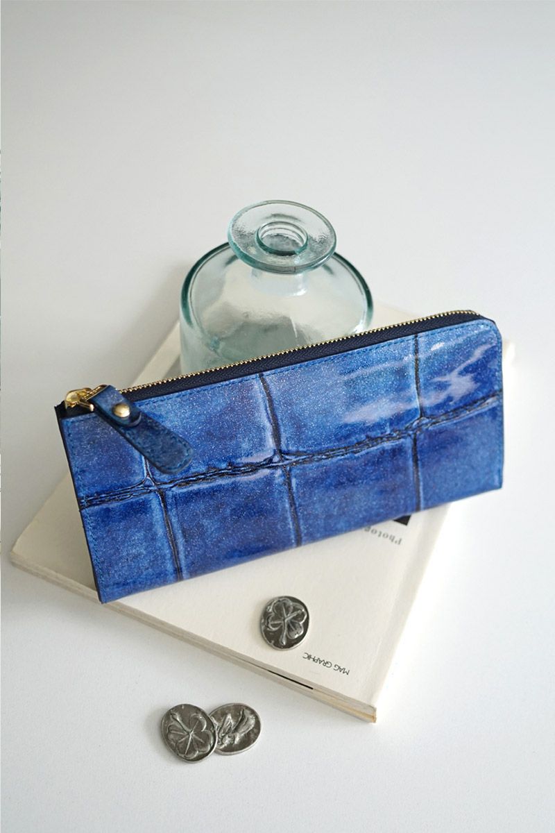 VIA DOAN ヴィア ドアン Large croco ラージクロコ 小銭入れ付き長財布（L字ファスナー式） 965