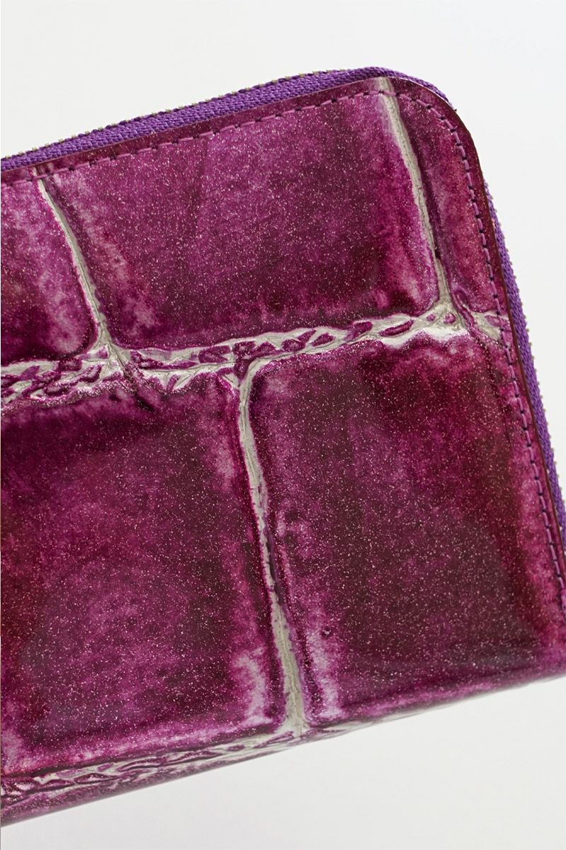 VIA DOAN ヴィア ドアン Large croco ラージクロコ 小銭入れ付き長財布（L字ファスナー式） 965