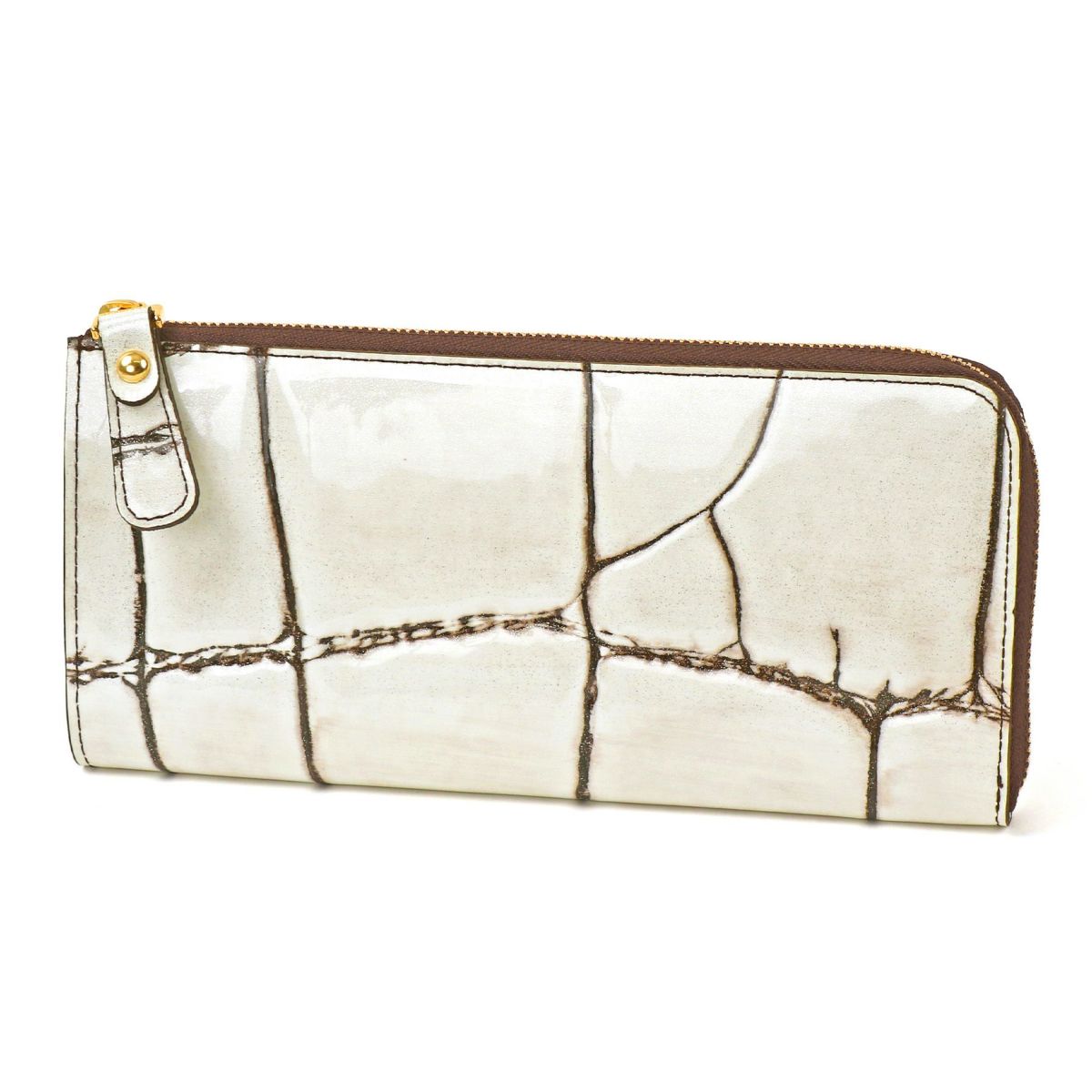 VIA DOAN ヴィア ドアン Large croco ラージクロコ 小銭入れ付き長財布（L字ファスナー式） 965