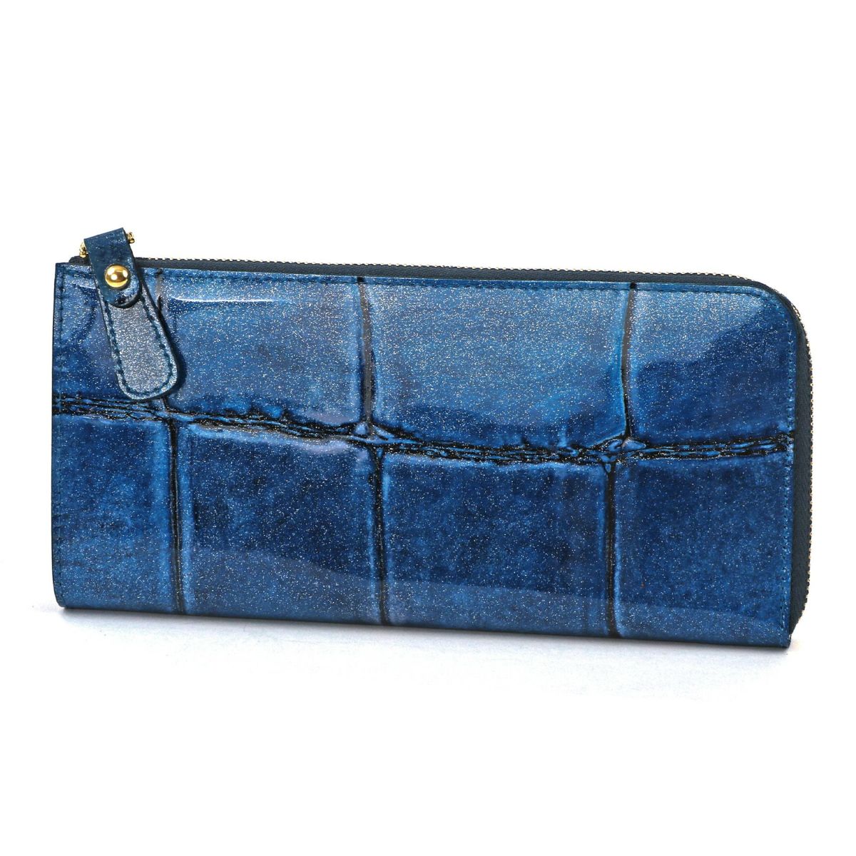 VIA DOAN ヴィア ドアン Large croco ラージクロコ 小銭入れ付き長財布（L字ファスナー式） 965