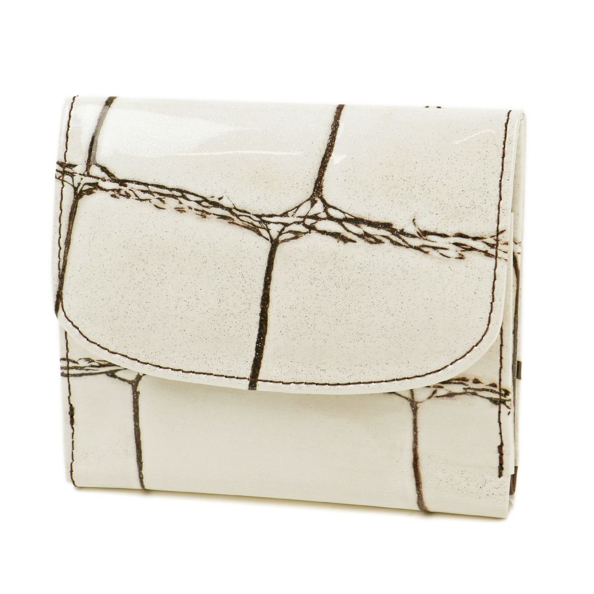 VIA DOAN ヴィア ドアン Large croco ラージクロコ 小銭入れ付き二つ折り財布 969