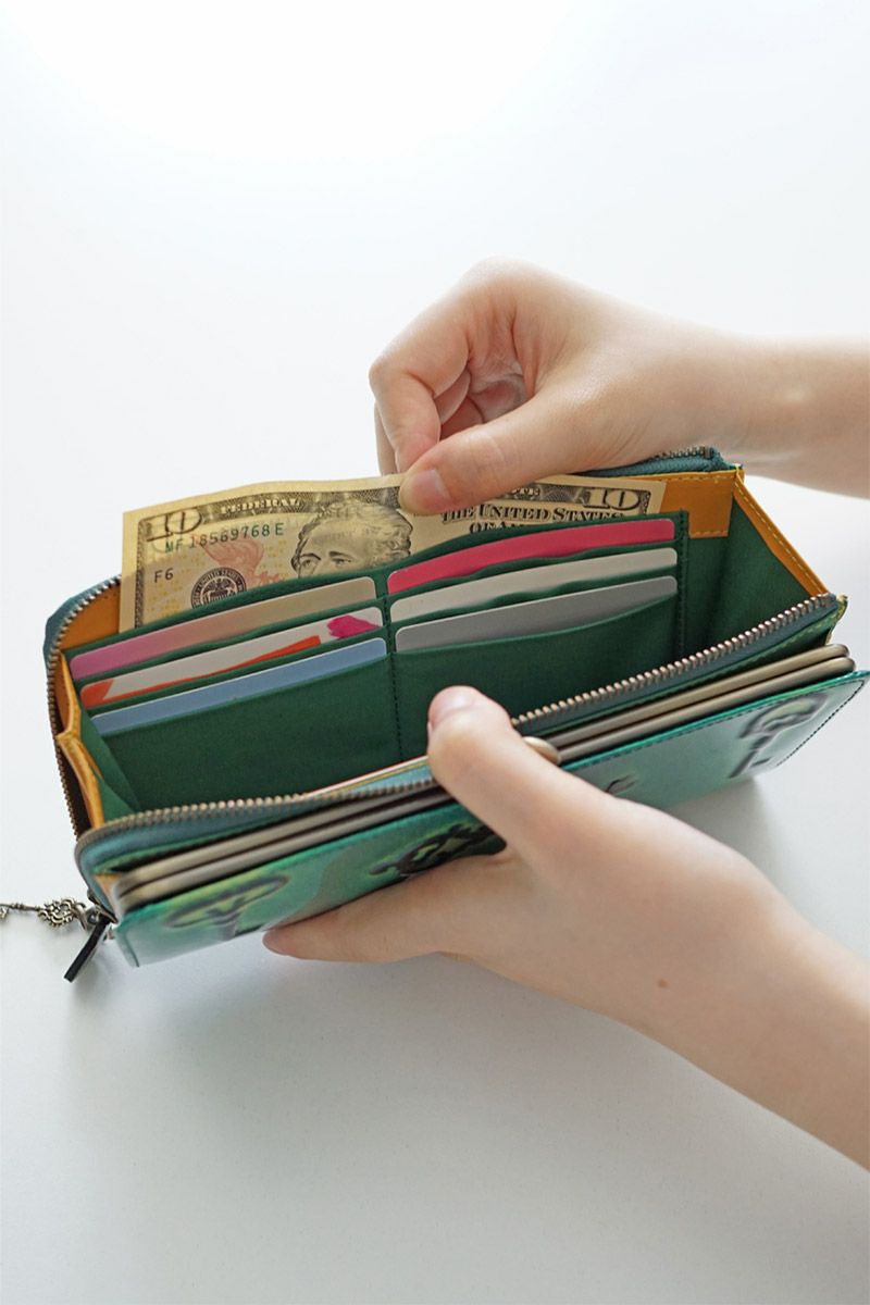 VIA DOAN ヴィア ドアン Retro レトロ 小銭入れ付き長財布 732