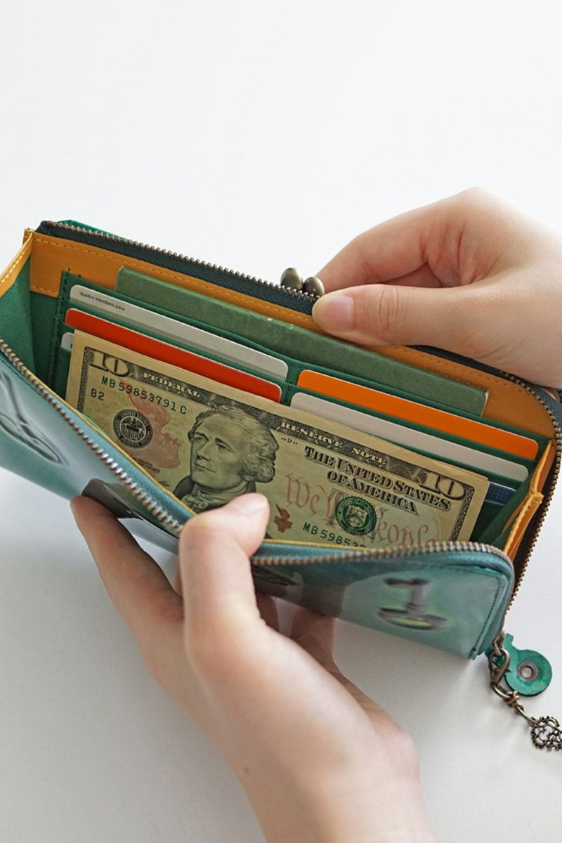 VIA DOAN ヴィア ドアン Retro レトロ 小銭入れ付き長財布 732