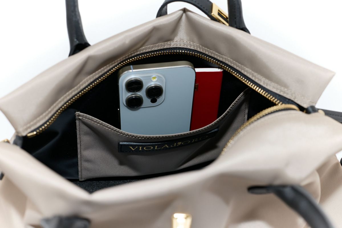 VIOLAd'ORO ヴィオラドーロ BIANCA ビアンカ 2WAYトートバッグ(S) V-2251