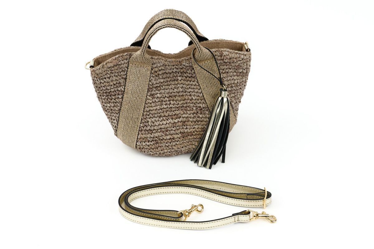 VIOLAd'ORO ヴィオラドーロ SANDRO サンドロ 2WAYかごバッグ V-8247