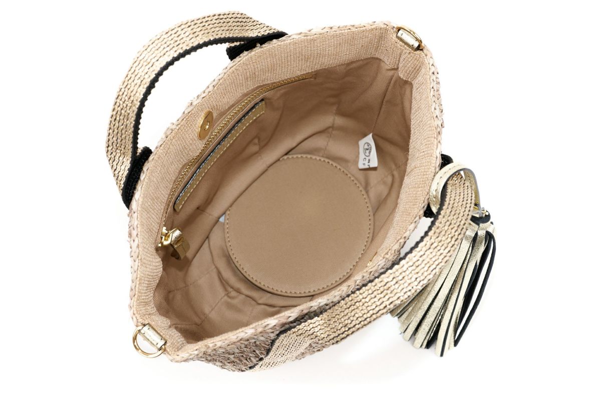 VIOLAd'ORO ヴィオラドーロ SANDRO サンドロ 2WAYかごバッグ V-8247