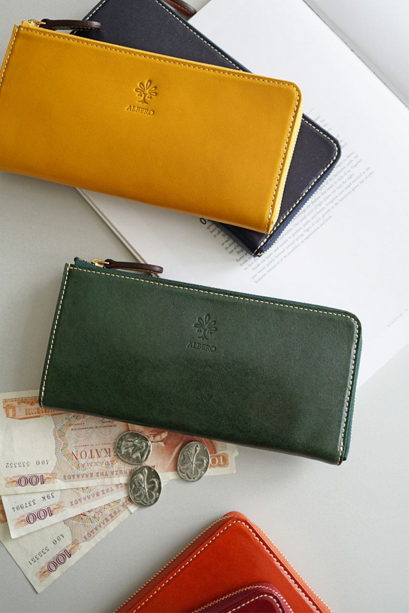 ALBERO アルベロ PIERROT ピエロ 小銭入れ付き長財布（L字ファスナー式） 6455