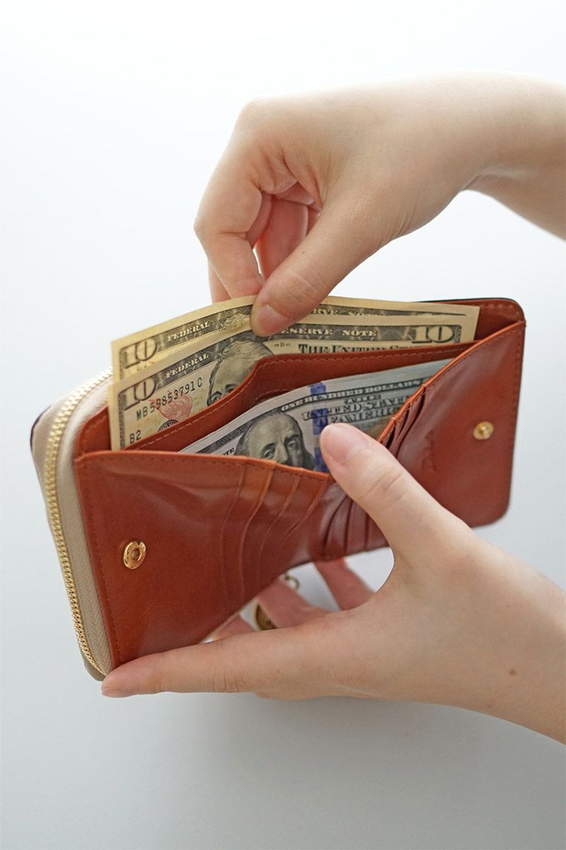 Dakota ダコタ ラフィナート 小銭入れ付き二つ折り財布 0031741