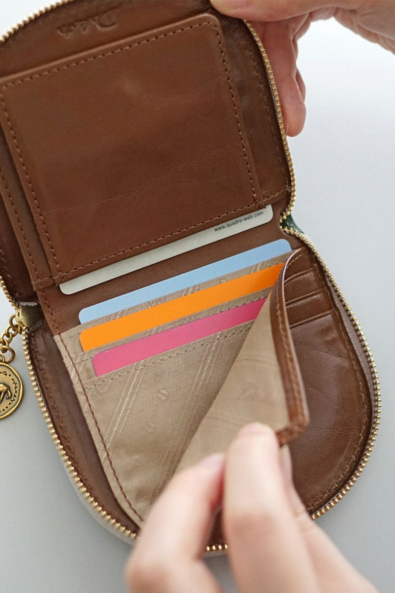 Dakota ダコタ ラフィナート 小銭入れ付き二つ折り財布（ラウンドファスナー式 ） 0031742