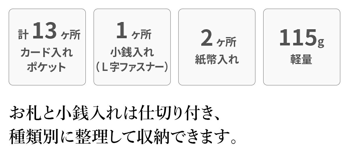 airlist エアリスト Chaleur シャルール 小銭入れ付き二つ折り財布 24850