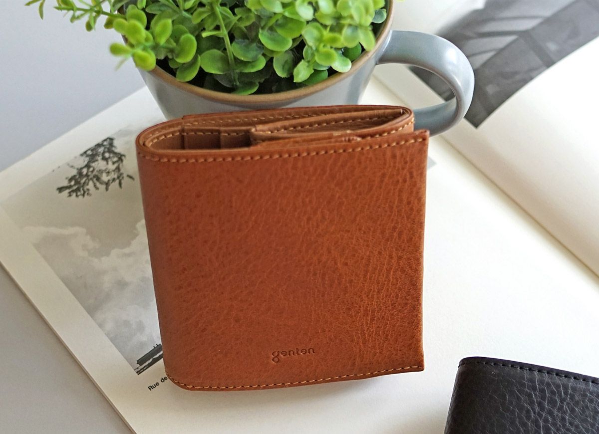 genten ゲンテン Minerva2 ミネルヴァ2 小銭入れ付き二つ折り財布 44445