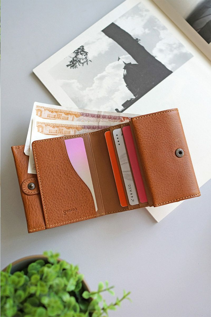 genten ゲンテン Minerva2 ミネルヴァ2 小銭入れ付き二つ折り財布 44445