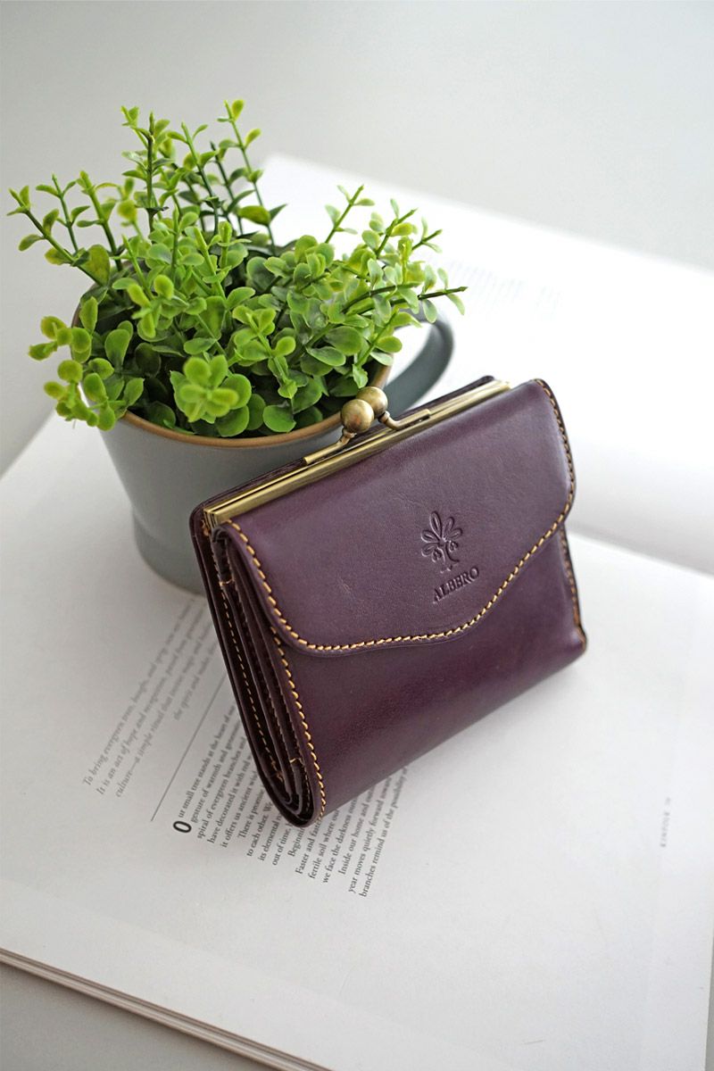 ALBERO アルベロ PIERROT ピエロ 小銭入れ付き二つ折り財布 6459