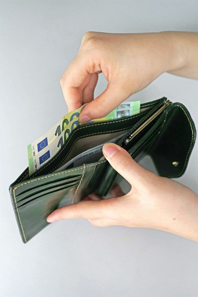 ALBERO アルベロ PIERROT ピエロ 小銭入れ付き二つ折り財布 6459