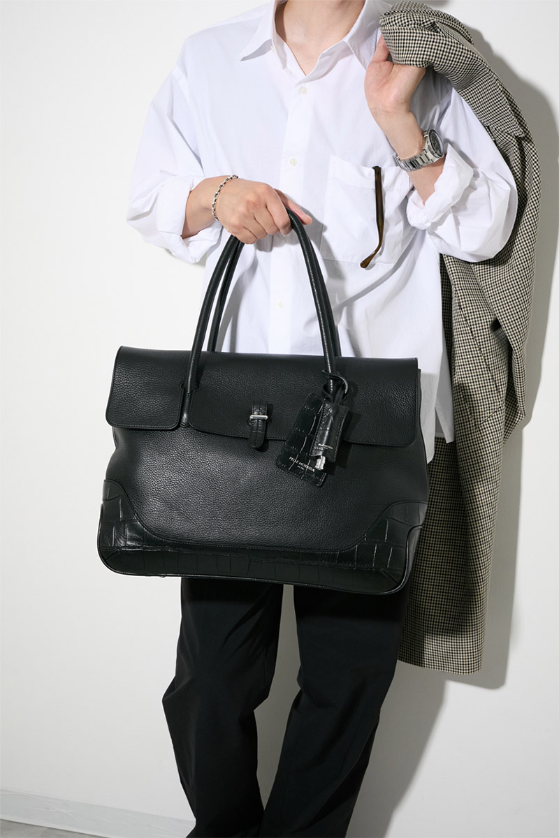 PELLE MORBIDA ペッレモルビダ Maiden Voyage メイデン ボヤージュ （センティーレワン別注モデル） フラップトートバッグ PMO-SOMB055AELE
