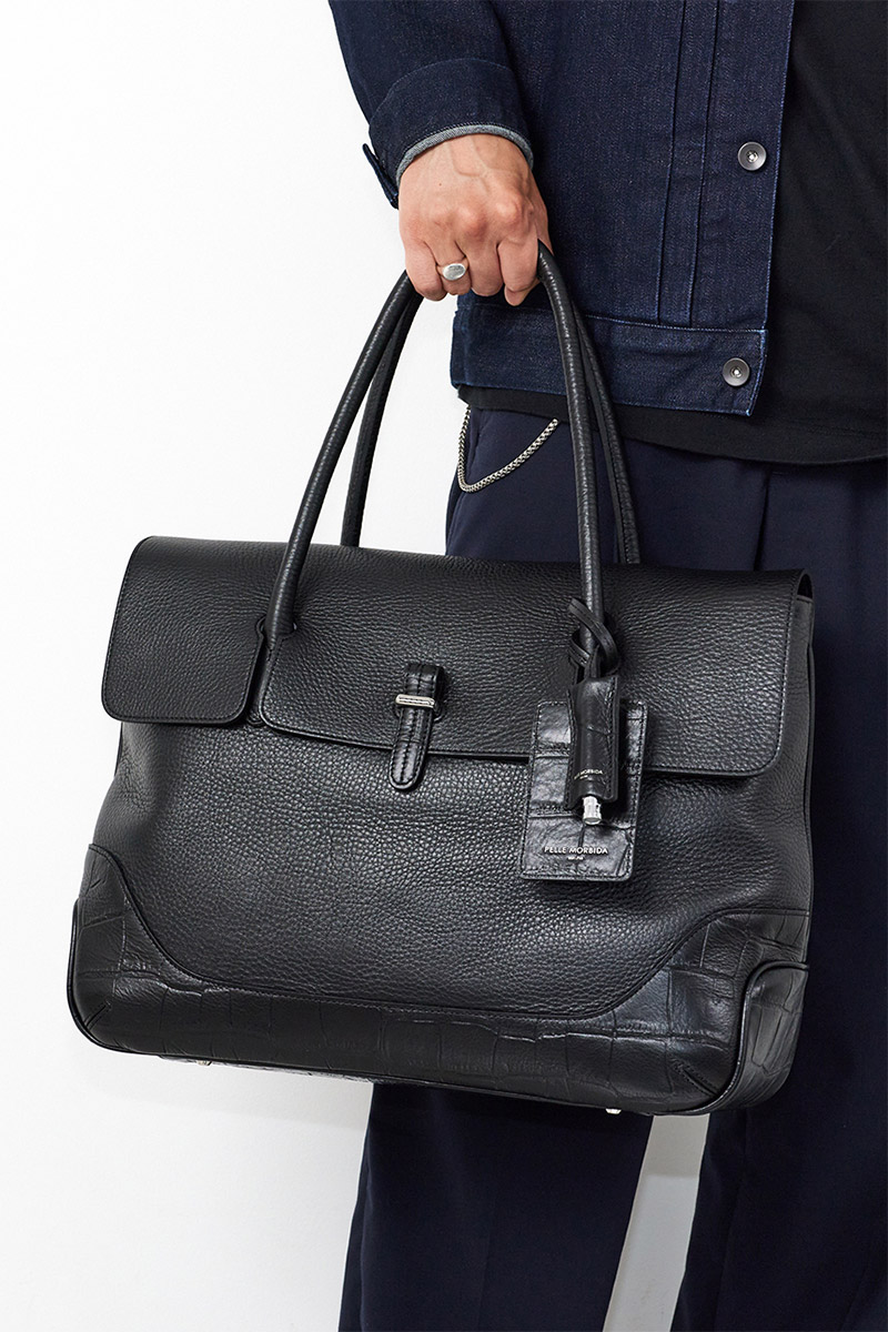 PELLE MORBIDA ペッレモルビダ Maiden Voyage メイデン ボヤージュ （センティーレワン別注モデル） フラップトートバッグ PMO-SOMB055AELE