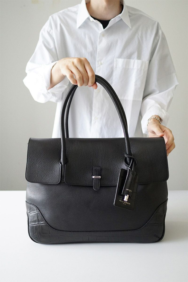 PELLE MORBIDA ペッレモルビダ Maiden Voyage メイデン ボヤージュ （センティーレワン別注モデル） フラップトートバッグ PMO-SOMB055AELE