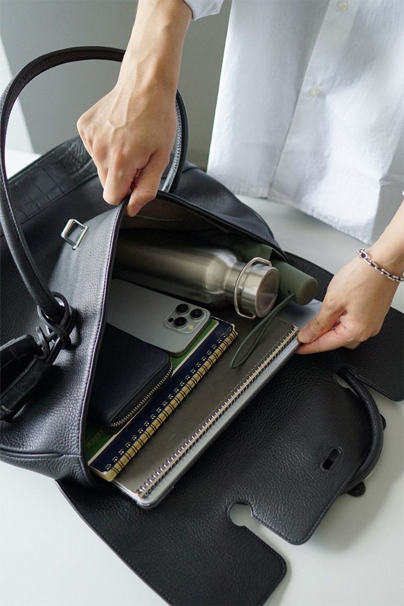 PELLE MORBIDA ペッレモルビダ Maiden Voyage メイデン ボヤージュ （センティーレワン別注モデル） フラップトートバッグ PMO-SOMB055AELE