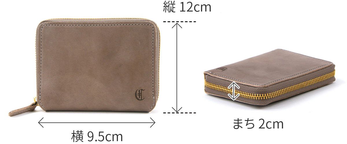 CLEDRAN クレドラン EPON エポン 小銭入れ付き二つ折り財布（ラウンドファスナー式 ） CR-CL3888