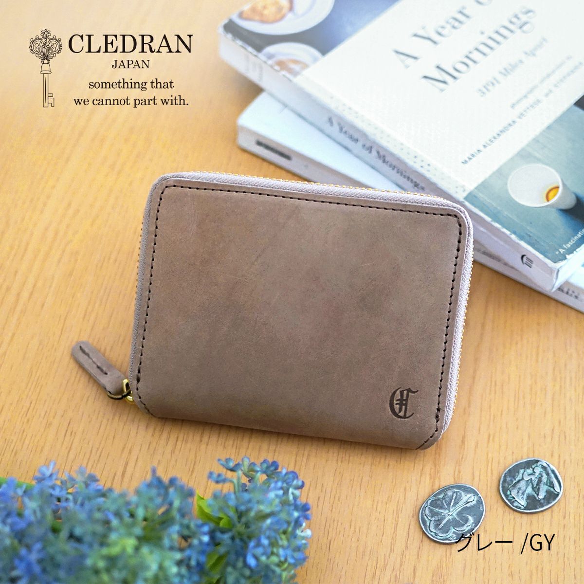 CLEDRAN クレドラン EPON エポン 小銭入れ付き二つ折り財布（ラウンドファスナー式 ） CR-CL3888