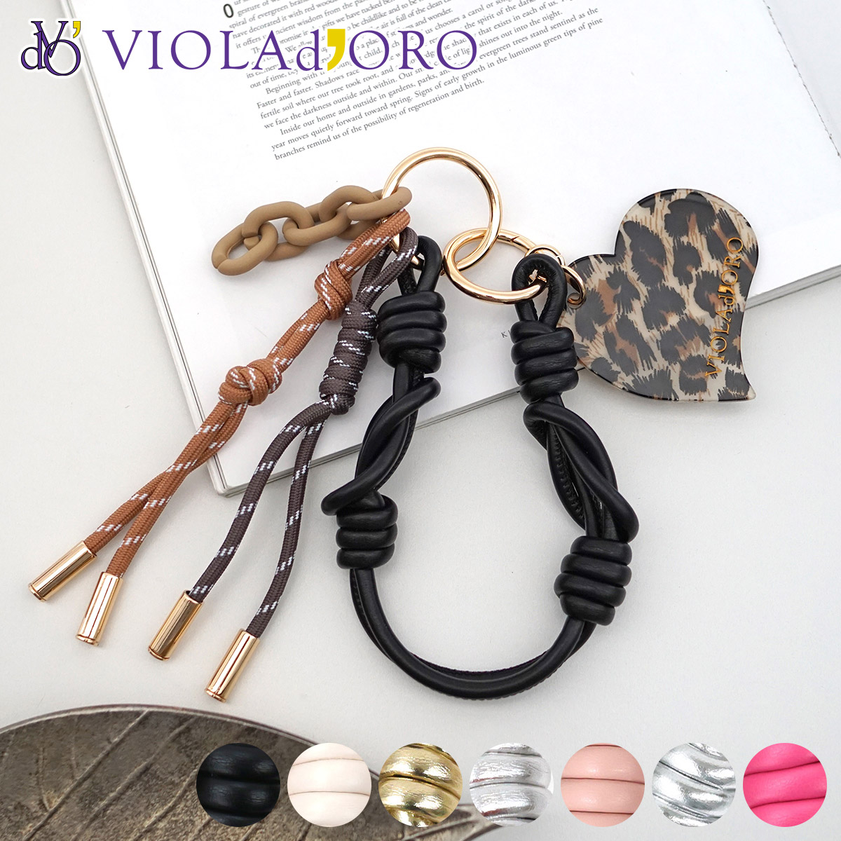 VIOLAd'ORO ヴィオラドーロ BIANCA ビアンカ バッグチャーム V-5078