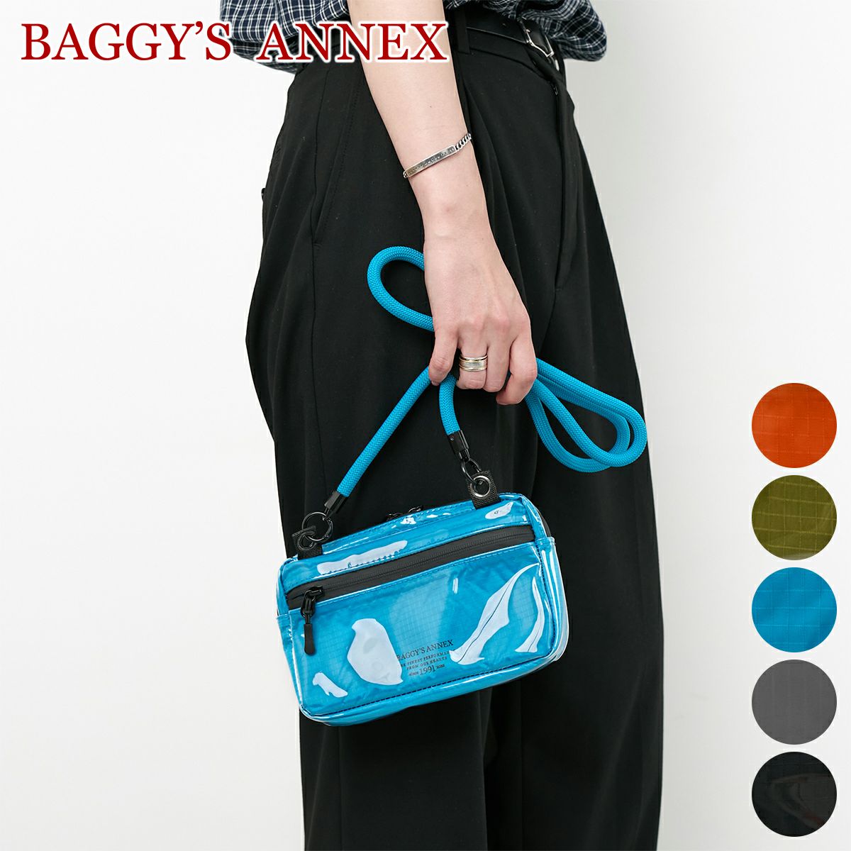 BAGGY'S ANNEX バギーズアネックス CLEAR RIPSTOP クリア リップストップ ミニショルダーバッグ LWL-3000
