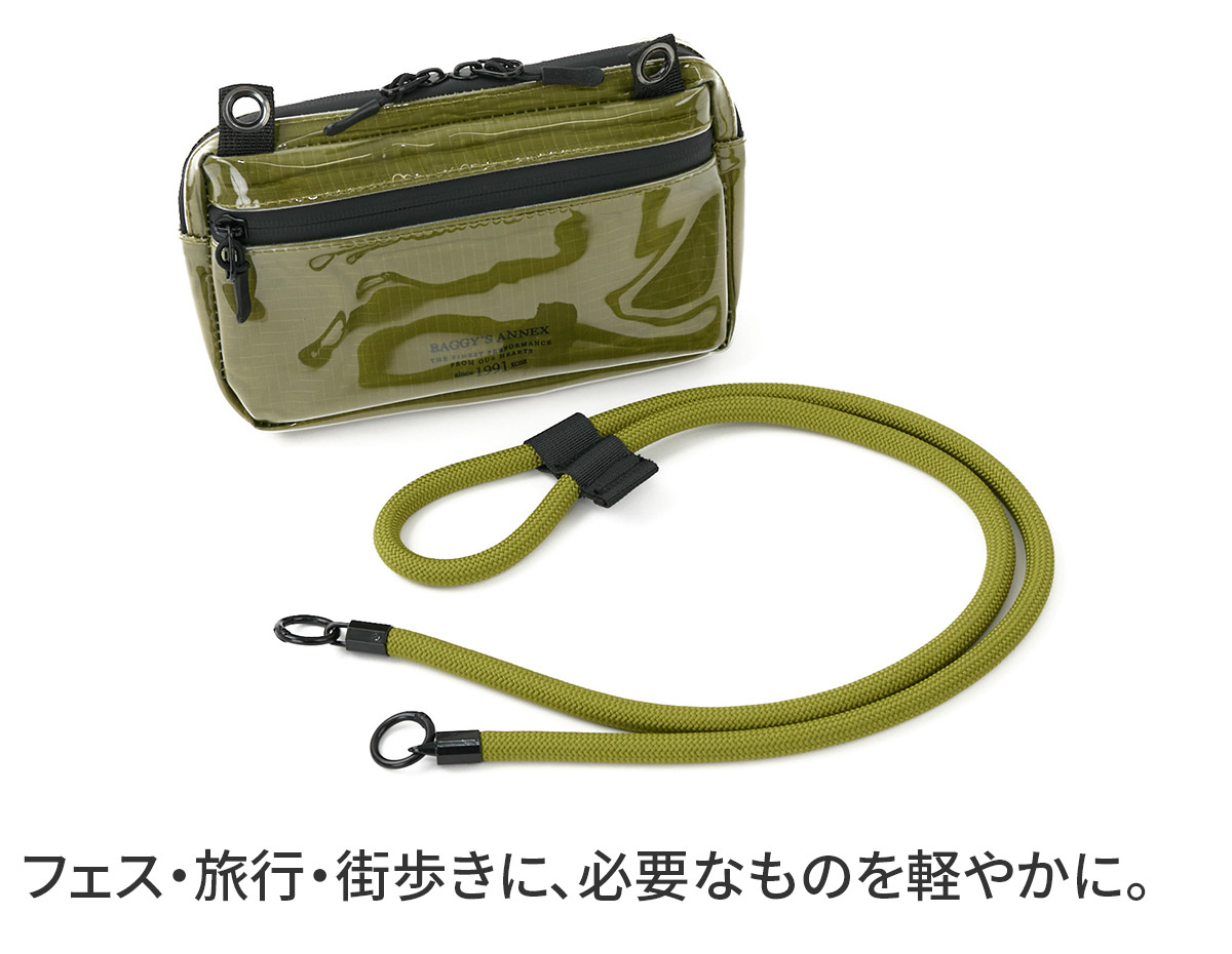 BAGGY'S ANNEX バギーズアネックス CLEAR RIPSTOP クリア リップストップ ミニショルダーバッグ LWL-3000