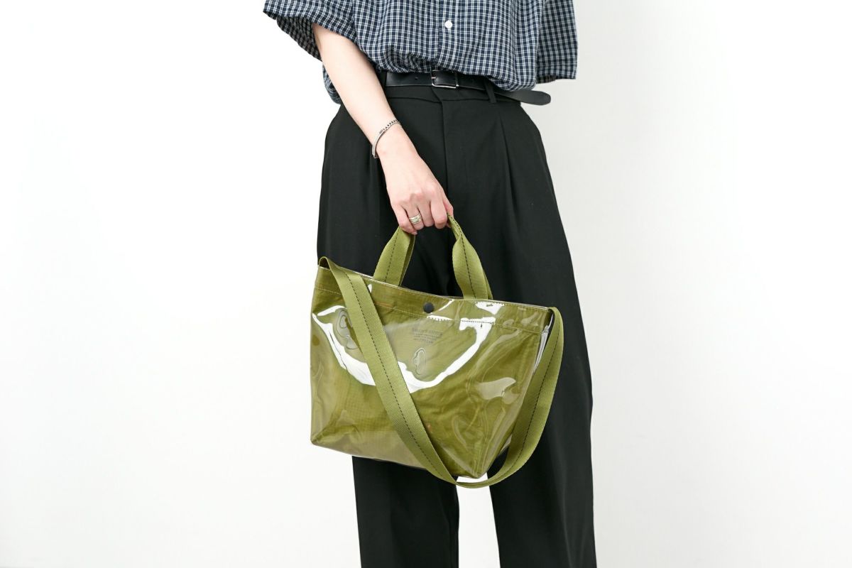 BAGGY'S ANNEX バギーズアネックス CLEAR RIPSTOP クリア リップストップ 2WAYトートショルダーバッグ（小） LWL-3001