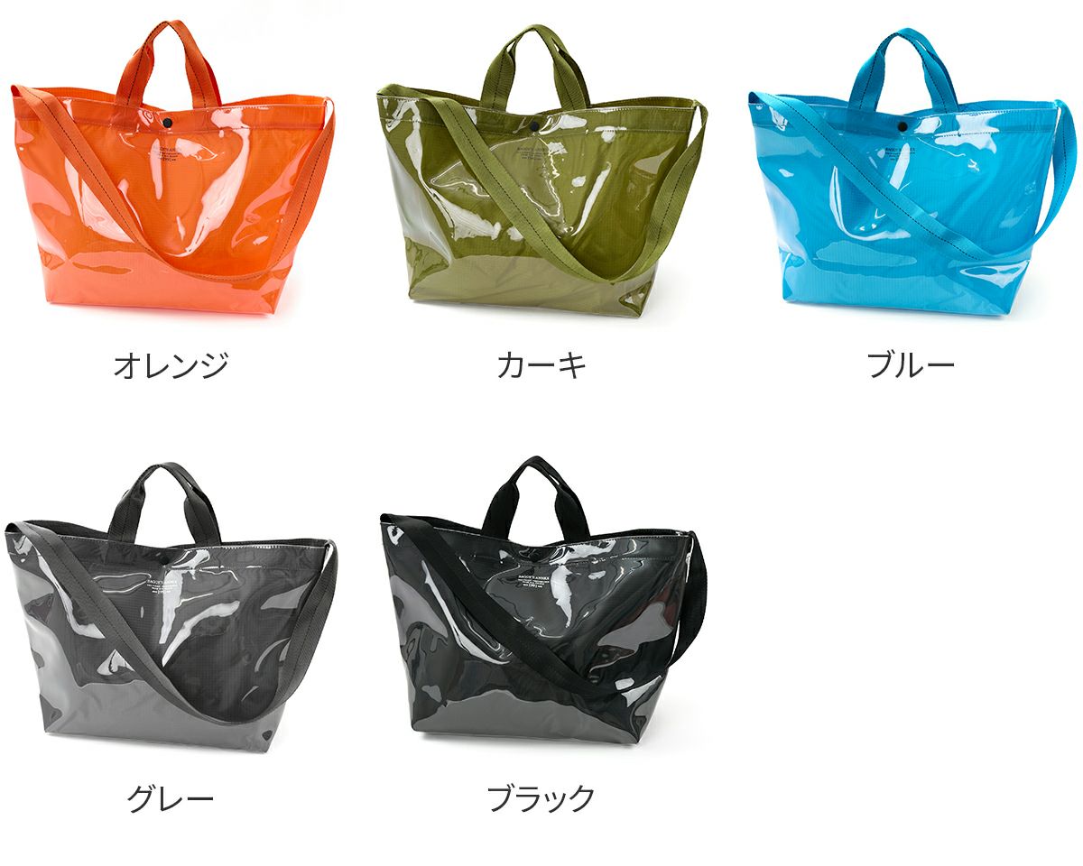 BAGGY'S ANNEX バギーズアネックス CLEAR RIPSTOP クリア リップストップ 2WAYトートショルダーバッグ（大） LWL-3002