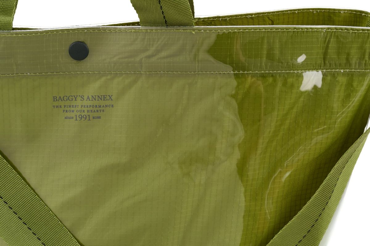 BAGGY'S ANNEX バギーズアネックス CLEAR RIPSTOP クリア リップストップ 2WAYトートショルダーバッグ（大） LWL-3002