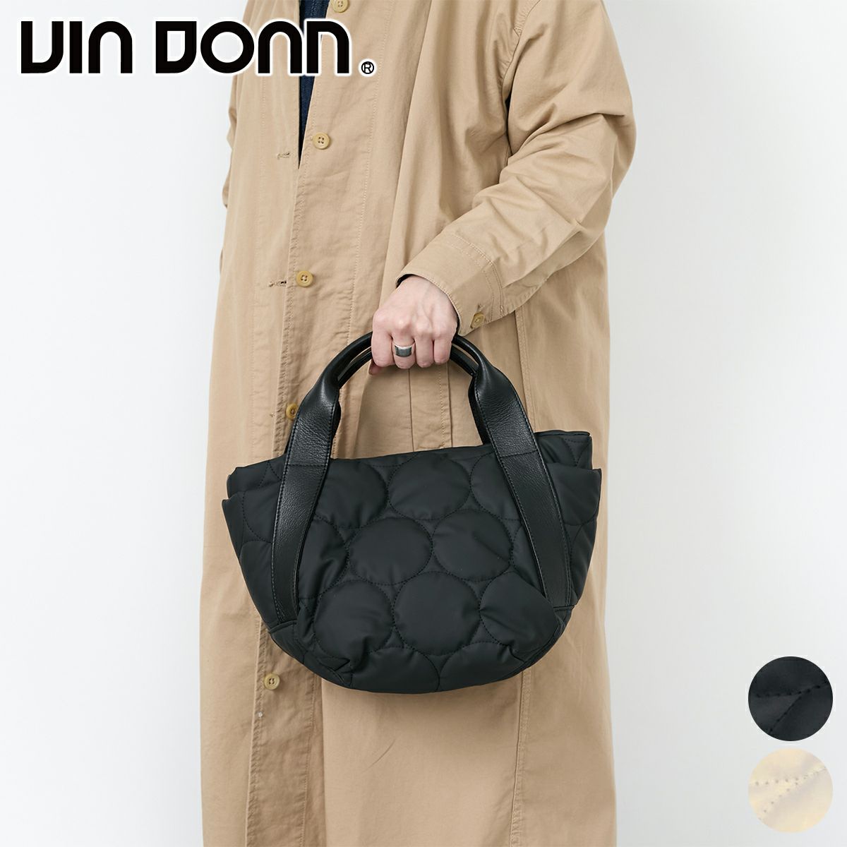 VIA DOAN ヴィア ドアン Parrot パロット 太マチ手さげバッグ 1286