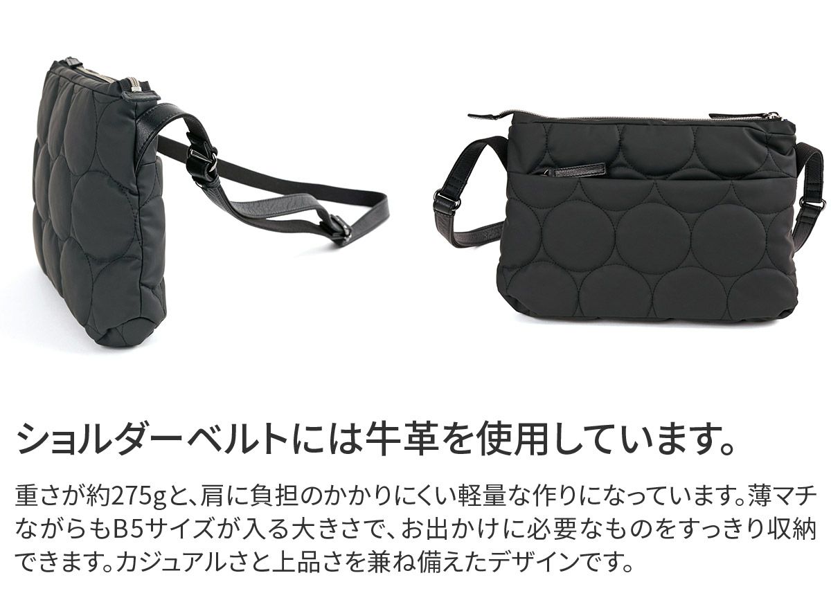 VIA DOAN ヴィア ドアン Parrot パロット 薄マチショルダーバッグ 1282