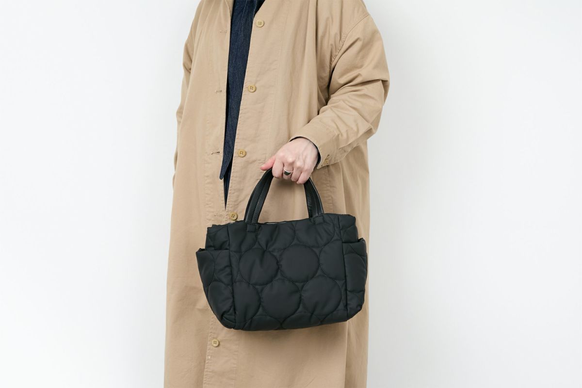 VIA DOAN ヴィア ドアン Parrot パロット あおり型手さげバッグ 1275