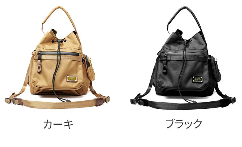 AS2OV アッソブ CORDURA DOBBY 305D コーデュラ ドビー305D ドローストリング ショルダー 061423