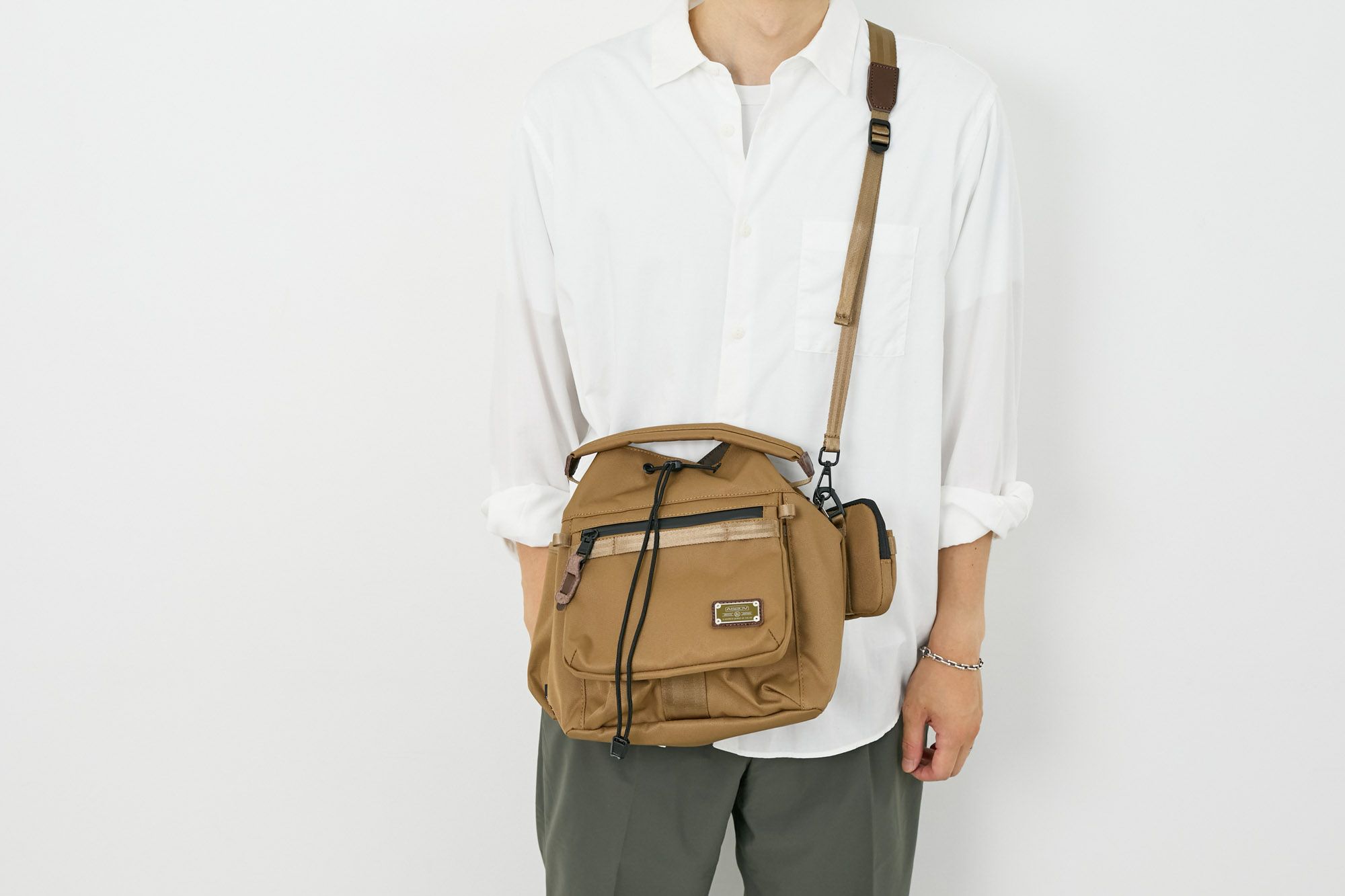 AS2OV アッソブ CORDURA DOBBY 305D コーデュラ ドビー305D ドローストリング ショルダー 061423