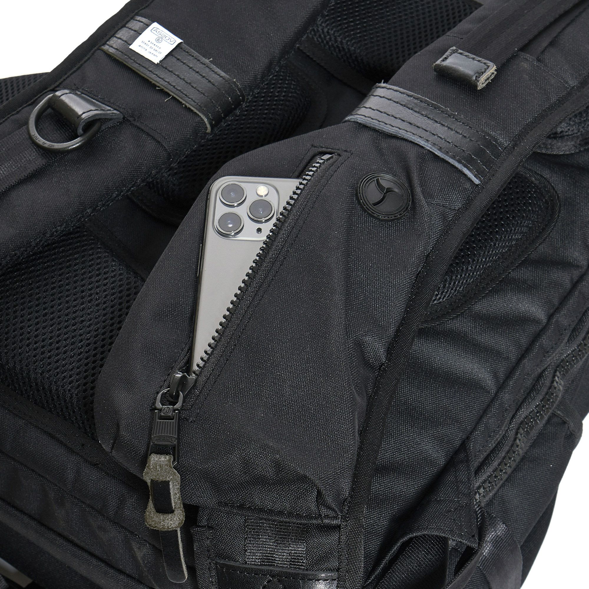 AS2OV アッソブ CORDURA DOBBY 305D コーデュラ ドビー305D ラウンドジップ バックパック S 061418