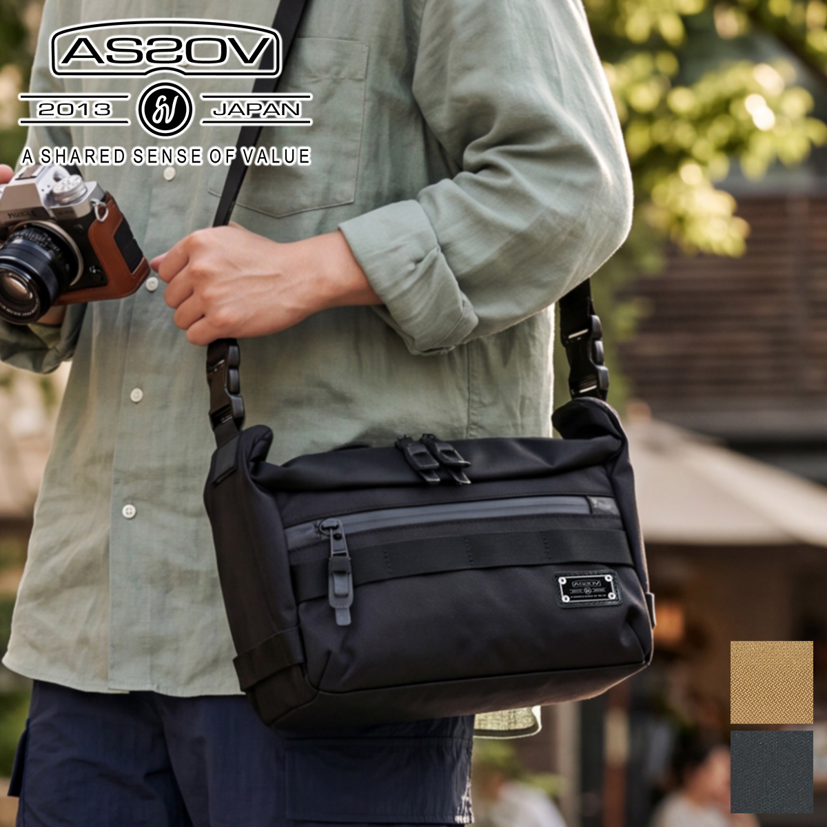 AS2OV アッソブ CORDURA DOBBY 305D コーデュラ ドビー305D 2WAYバッグ S 061412