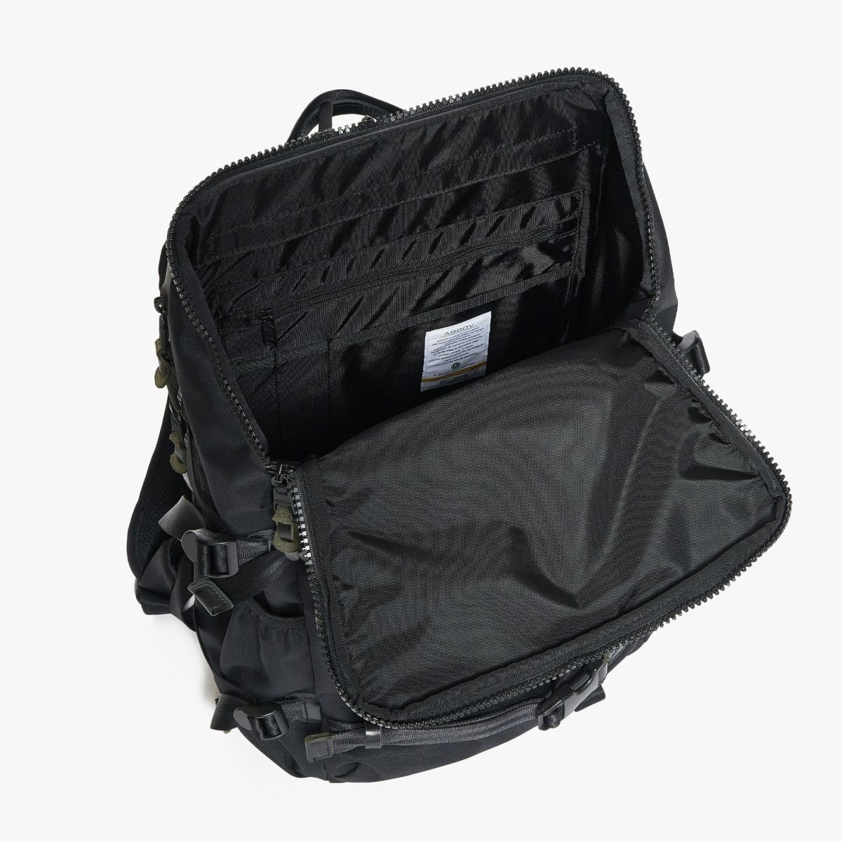 AS2OV アッソブ CORDURA DOBBY 305D コーデュラ ドビー305D ラウンドジップ バックパック 061409