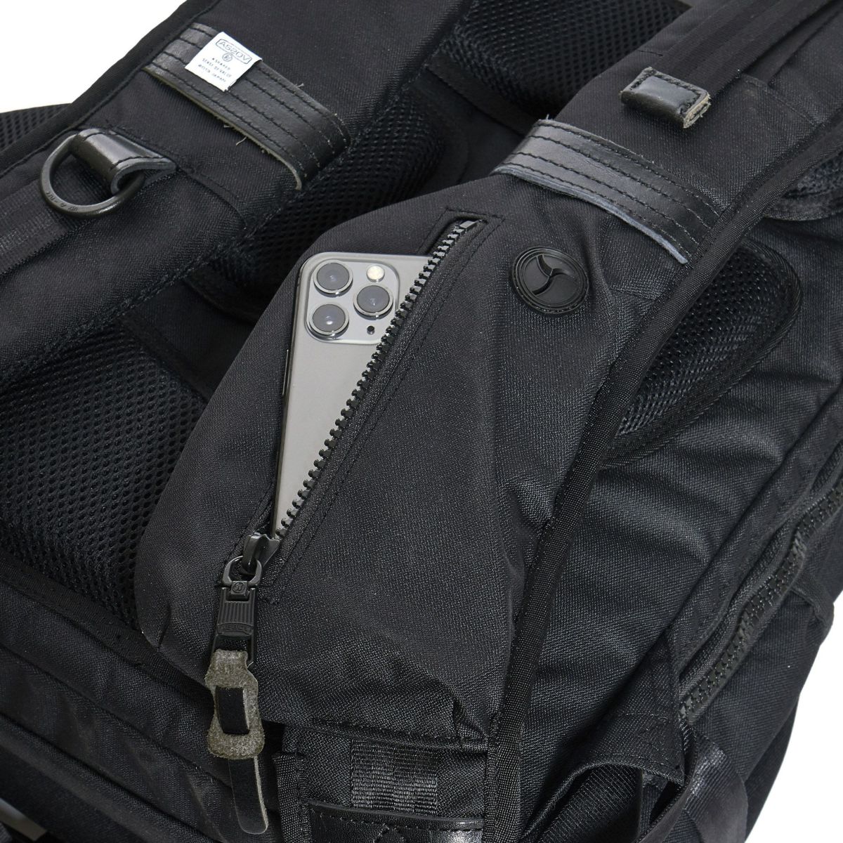 AS2OV アッソブ CORDURA DOBBY 305D コーデュラ ドビー305D ラウンドジップ バックパック 061409