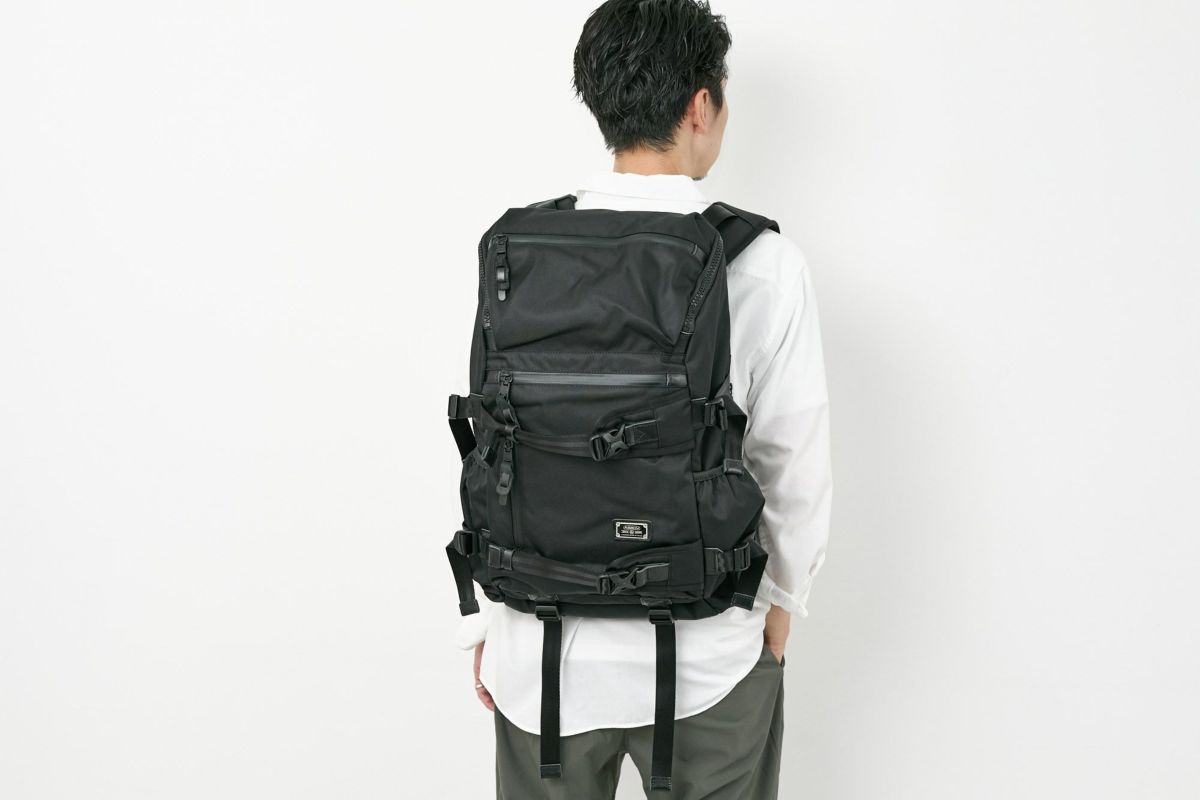 AS2OV アッソブ CORDURA DOBBY 305D コーデュラ ドビー305D ラウンドジップ バックパック 061409
