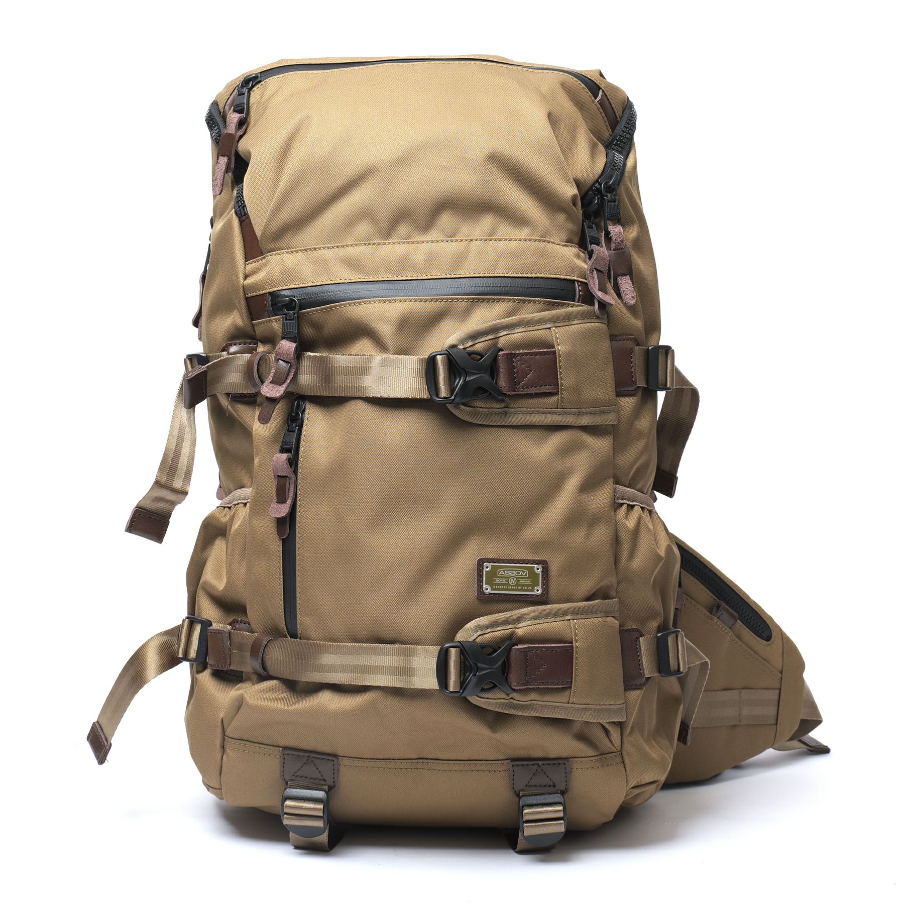 AS2OV アッソブ CORDURA DOBBY 305D コーデュラ ドビー305D ラウンドジップ バックパック 061409