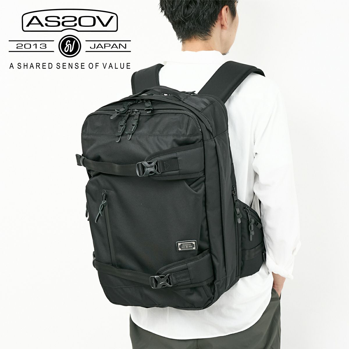 AS2OV アッソブ CORDURA DOBBY 305D コーデュラ ドビー305D 3WAY バックパック M 061408